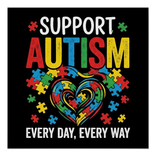 Autism awareness ポスター (正面)