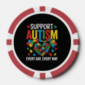 Autism awareness ポーカーチップ (正面)