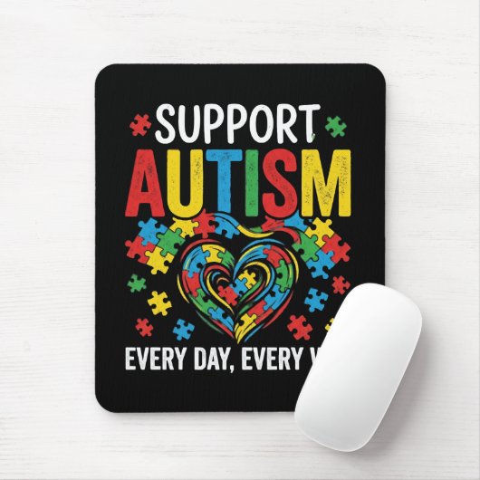Autism awareness マウスパッド (マウス)