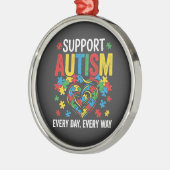Autism awareness メタルオーナメント (左)