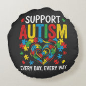 Autism awareness ラウンドクッション (裏面)
