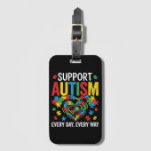 Autism awareness ラゲッジタグ (正面縦)
