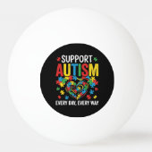 Autism awareness 卓球ボール (正面)