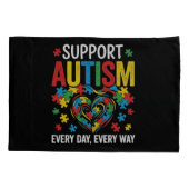 Autism awareness 枕カバー (裏面)