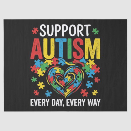 Autism awareness 薄葉紙 (正面)