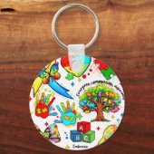 autism awareness 11-0 キーホルダー (正面)