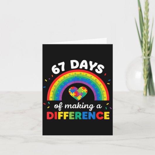 Autism Awareness 67 Days Of Making A Difference 6 カード (正面)