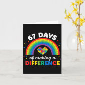 Autism Awareness 67 Days Of Making A Difference 6 カード (黄色い花)