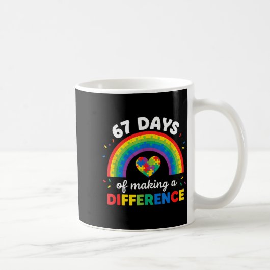 Autism Awareness 67 Days Of Making A Difference 6  コーヒーマグカップ (右)