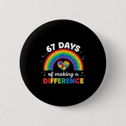 Autism Awareness 67 Days Of Making A Difference 6  缶バッジ (正面)