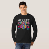 Autism Awareness  Accept Understand Love ASD Tシャツ (正面フル)