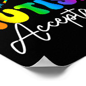 Autism Awareness Acceptance Infinity Symbol Advoca ポスター (角)