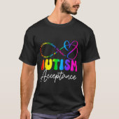 Autism Awareness Acceptance Infinity Symbol Advoca Tシャツ (正面)