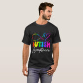 Autism Awareness Acceptance Infinity Symbol Advoca Tシャツ (正面フル)