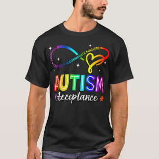 Autism Awareness Acceptance Infinity Symbol Tシャツ