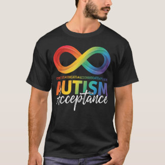 Autism Awareness Acceptance Infinity Symbol Tシャツ