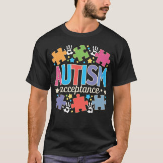 Autism Awareness Acceptance Puzzles Tシャツ