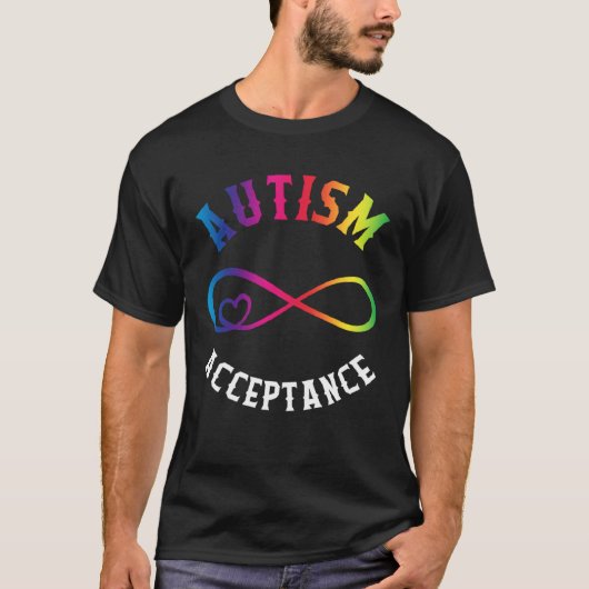 Autism Awareness Acceptance Red Instead Puzzle mom Tシャツ (正面)