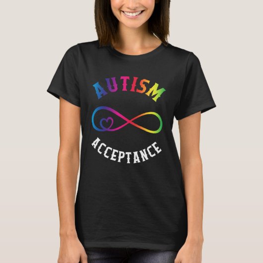Autism Awareness Acceptance Red Instead Puzzle mom Tシャツ (正面)
