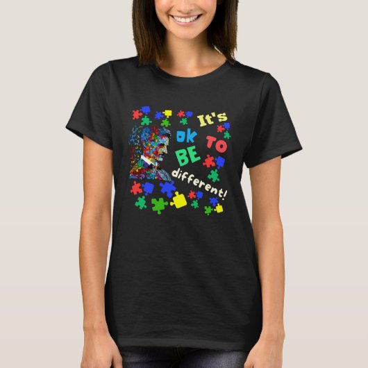 Autism Awareness Acceptance Science Ok To Be Diffe Tシャツ (正面)