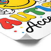 Autism Awareness Acceptance Special Education Teac ポスター (角)