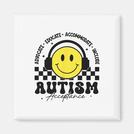 Autism Awareness Acceptance Special Education Teac マグネット (正面)