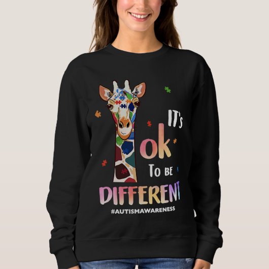 Autism Awareness Acceptance Women Kid Its Ok To Be スウェットシャツ (正面)