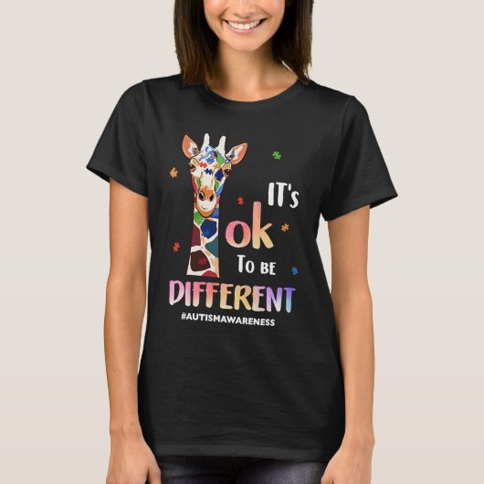 Autism Awareness Acceptance Women Kid Its Ok To Be Tシャツ (正面)