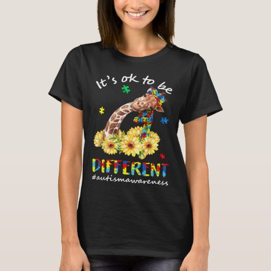 Autism Awareness Acceptance Women Kid Its Ok To Be Tシャツ (正面)