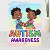 ^Autism Awareness-Add your special message  カード (裏面)