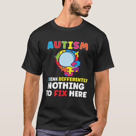Autism Awareness Autism Disease Autistic Tシャツ (正面)