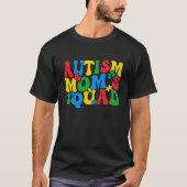 Autism Awareness Autism Mom's Squad Puzzle Pieces Tシャツ (正面)