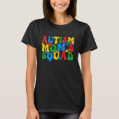 Autism Awareness Autism Mom's Squad Puzzle Pieces  Tシャツ (正面)