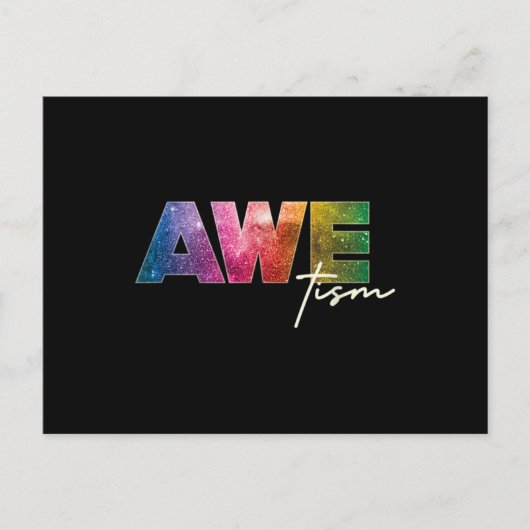 Autism Awareness Autism Spectrum Neurodiverse Spac ポストカード (正面)
