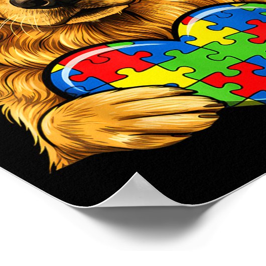 Autism awareness autistic  ポスター (角)