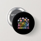 Autism awareness autistic  缶バッジ (正面&裏面)