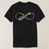 Autism Awareness Autistic Acceptance Rainbow Infin Tシャツ (デザイン正面)