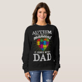 Autism Awareness Autistic Autism Different Autisti スウェットシャツ (正面フル)
