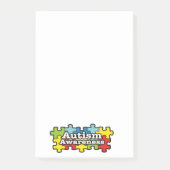 Autism Awareness Banner ポストイット (正面)
