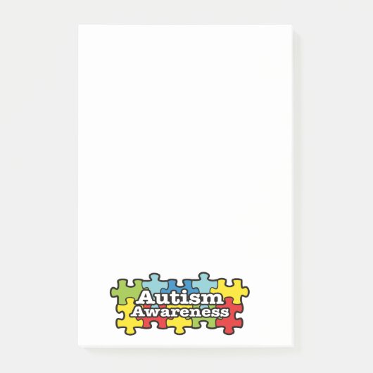Autism Awareness Banner ポストイット (正面)