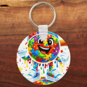Autism Awareness Baseball Ice Cream Dri キーホルダー (正面)