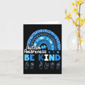 Autism Awareness Be Kind Asl Hand Sign Language  カード (黄色い花)