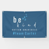 autism awareness be kind blue #team name custom 横断幕 (横)