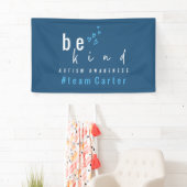 autism awareness be kind blue #team name custom 横断幕 (インサイチュ)