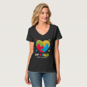 Autism Awareness   Be Kind Puzzle Heart Kindness   Tシャツ (正面フル)