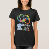 Autism Awareness Born Special Elephant Infinity Lo Tシャツ (正面)