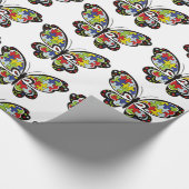 Autism Awareness Butterfly ラッピングペーパー (角)