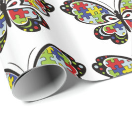 Autism Awareness Butterfly ラッピングペーパー