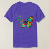 Autism Awareness Butterfly Peace Lover Gift Men Wo Tシャツ (デザイン正面)