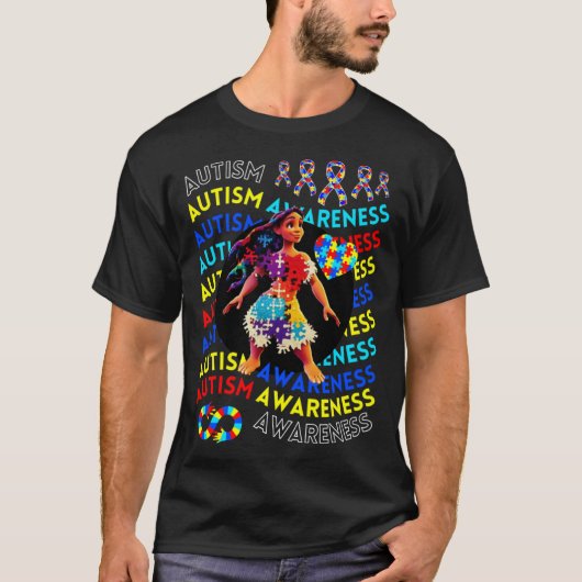 Autism Awareness Childrens Navigating Autism Autis Tシャツ (正面)